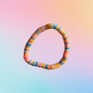 'Pastel Clouds' Bracelet Heishi Bead Bracelet Handmade By mxsha beads